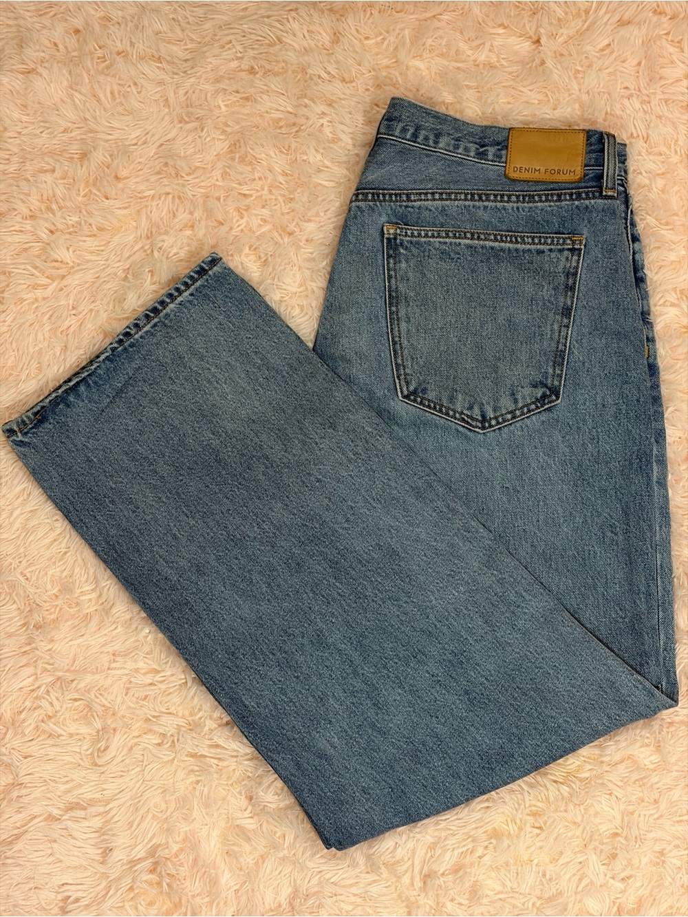 Denim Forum Aritzia Women's Low Rise Baggy Blue Jeans